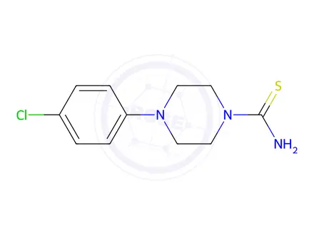 Chemical structure of 4-(4-Chlorophenyl)piperazine-1-carbothioamide