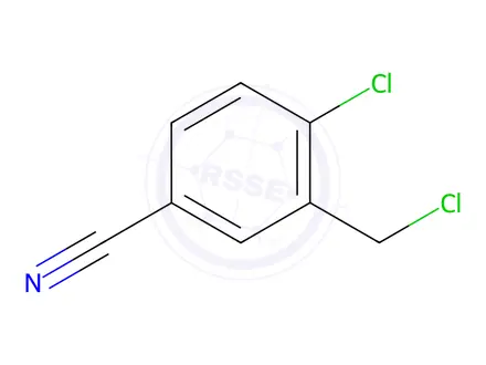Chemical structure of 4-Chloro-3-(chloromethyl)benzonitrile