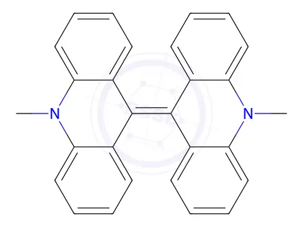 Chemical structure of 10,10'-Dimethyl-10H,10'H-9,9'-biacridinylidene