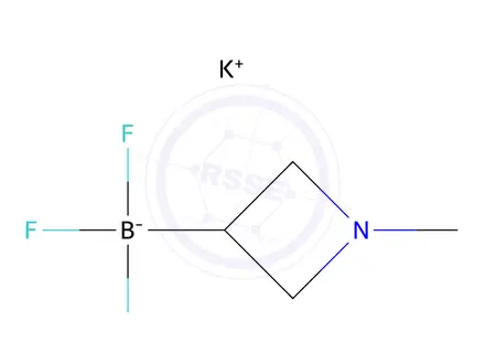 Chemical structure of Potassium trifluoro(1-methylazetidin-3-yl)borate