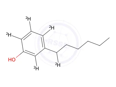 Chemical structure of Amylmetacresol-d5