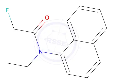 Chemical structure of N-Ethyl-2-fluoro-N-(1-naphtyl)acetamide