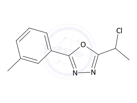 Chemical structure of 2-(1-Chloroethyl)-5-(3-methylphenyl)-1,3,4-oxadiazole