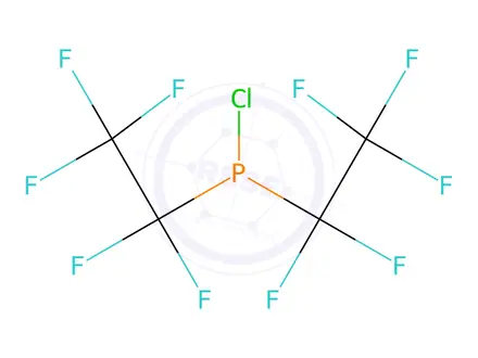 Chemical structure of CHLORO(BIS-PENTAFLUOROETHYL)PHOSPHINE