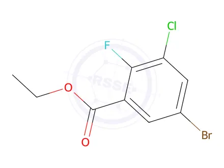 Chemical structure of Ethyl 5-bromo-3-chloro-2-fluorobenzoate