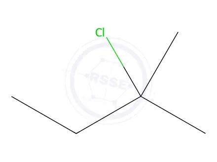 Chemical structure of 2-Chloro-2-methylbutane