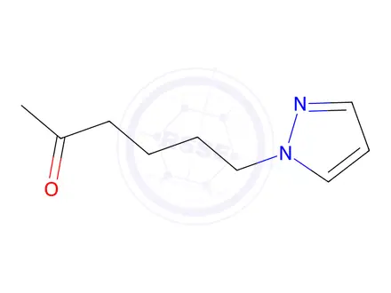 Chemical structure of 6-(1h-Pyrazol-1-yl)hexan-2-one