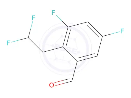 Chemical structure of 2-(2,2-Difluoroethyl)-3,5-difluorobenzaldehyde