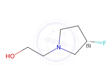 Chemical structure of (S)-2-(3-Fluoropyrrolidin-1-yl)ethan-1-ol
