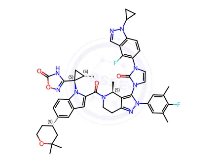 Chemical structure of Orforglipron Impurity 332