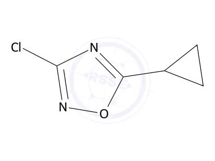 Chemical structure of 3-Chloro-5-cyclopropyl-1,2,4-oxadiazole