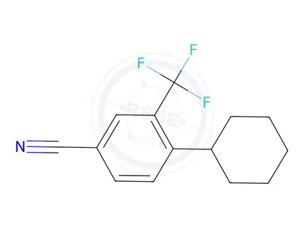 Chemical structure of 4-Cyclohexyl-3-(trifluoromethyl)benzonitrile
