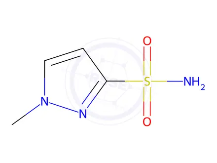 Chemical structure of 1-methylpyrazole-3-sulfonamide