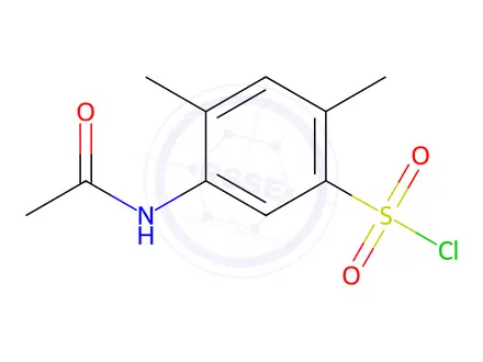 Chemical structure of 5-acetamido-2,4-dimethylbenzenesulphonyl chloride