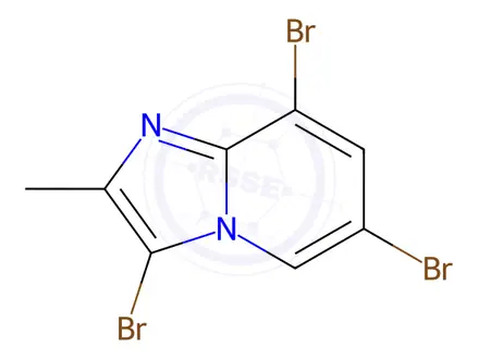 Chemical structure of 3,6,8-tribromo-2-methylimidazo[1,2-a]pyridine