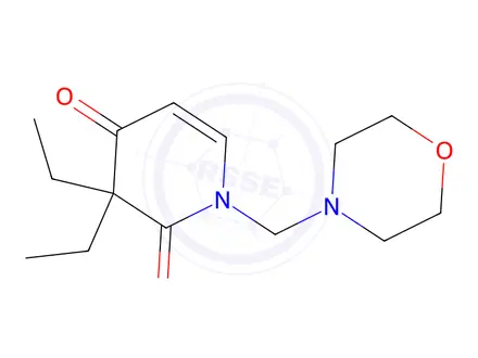 Chemical structure of 3,3-Diethyl-1-(4-morpholinylmethyl)-2,4(1H,3H)-pyridinedione