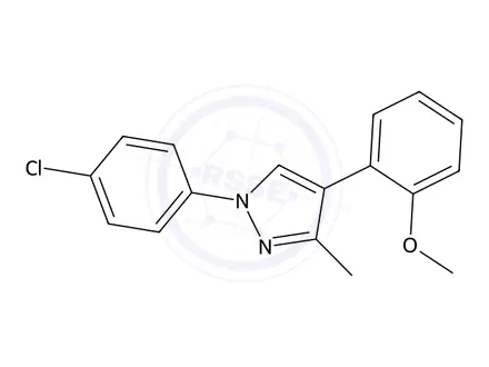 Chemical structure of 1-(4-Chlorophenyl)-4-(2-methoxyphenyl)-3-methyl-1H-pyrazole