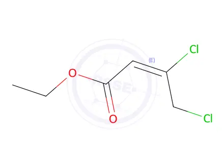 Chemical structure of 3,4-Dichloroisocrotonic acid ethyl ester