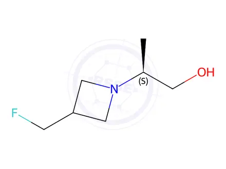 Chemical structure of (2S)-2-[3-(fluoromethyl)azetidin-1-yl]propan-1-ol
