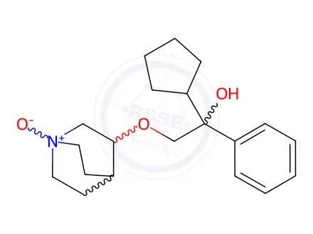 Chemical structure of Penehyclidine N-oxide