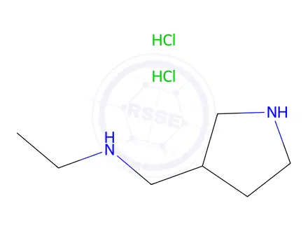 Chemical structure of N-(Pyrrolidin-3-ylmethyl)ethanamine 2HCl