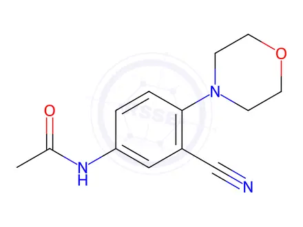 Chemical structure of N-(3-Cyano-4-morpholinophenyl)acetamide