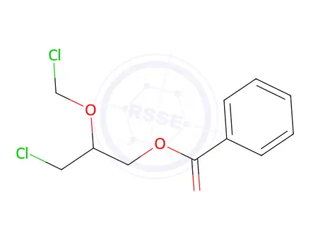 Chemical structure of 3-Chloro-2-(chloromethoxy)propyl Benzoate