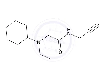 Chemical structure of 2-(Cyclohexyl(ethyl)amino)-N-(prop-2-yn-1-yl)acetamide