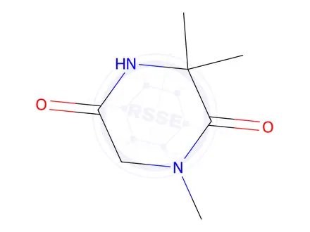 Chemical structure of 1,3,3-Trimethylpiperazine-2,5-dione