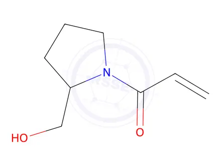 Chemical structure of 1-[2-(hydroxymethyl)pyrrolidin-1-yl]prop-2-en-1-one