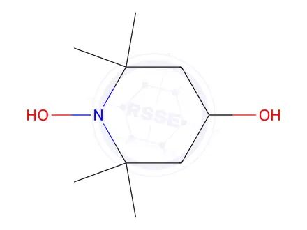 Chemical structure of 1-Hydroxy-2,2,6,6-tetramethyl-4-hydroxypiperidinium Chloride