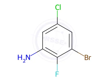 Chemical structure of 3-Bromo-5-Chloro-2-fluoroaniline