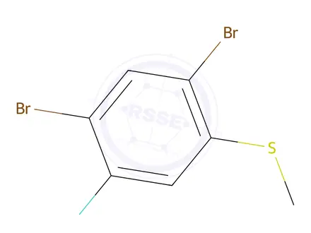 Chemical structure of 2,4-Dibromo-5-fluorothioanisole