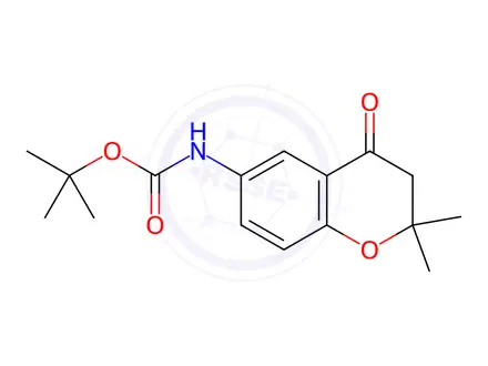 Chemical structure of 6-(Boc-amino)-2,2-dimethylchroman-4-one