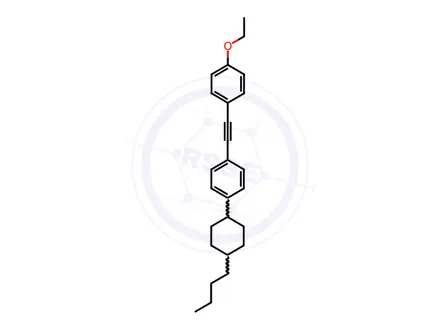 Chemical structure of TRANS-1-(2-(4-(4-BUTYLCYCLOHEXYL)PHENYL)ETHYNYL)-4-ETHOXYBENZENE