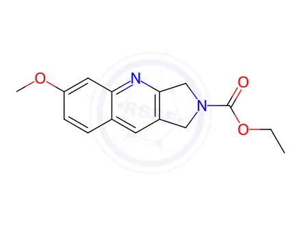 Chemical structure of Ethyl 6-methoxy-1H-pyrrolo[3,4-b]quinoline-2(3H)-carboxylate