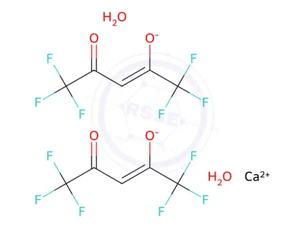 Chemical structure of CALCIUM HEXAFLUOROACETYLACETONATE DIHYDRATE