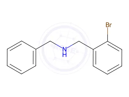 Chemical structure of N-Benzyl-1-(2-bromophenyl)methanamine