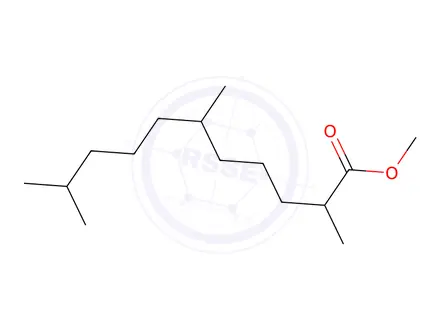 Chemical structure of 2,6,10-Trimethylundecanoic acid methyl ester