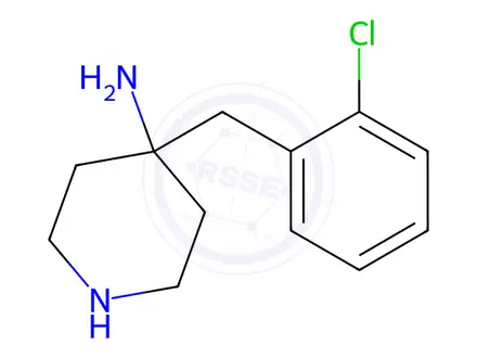 Chemical structure of 4-(2-Chlorobenzyl)piperidin-4-amine