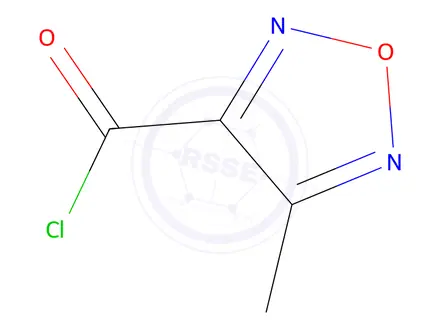 Chemical structure of 1,2,5-Oxadiazole-3-carbonyl chloride, 4-methyl-(9CI)