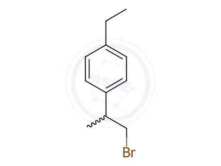Chemical structure of 1-(1-Bromopropan-2-yl)-4-ethylbenzene
