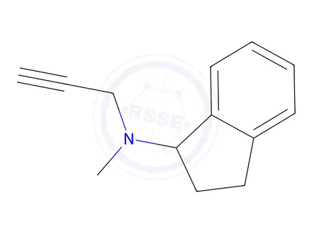 Chemical structure of N-Methyl-N-(prop-2-yn-1-yl)-2,3-dihydro-1H-inden-1-amine