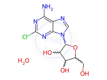 Chemical structure of 2-Chloroadenosine Hemihydrate