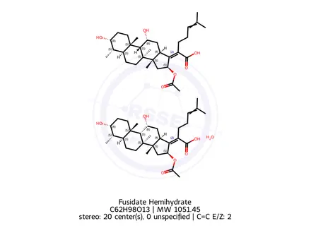 Chemical structure of Fusidate Hemihydrate