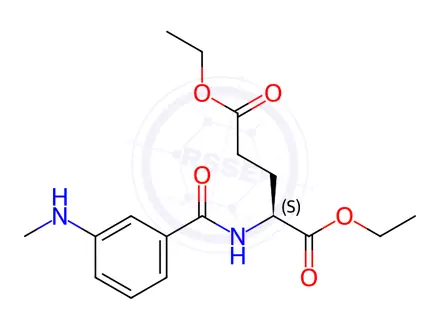 Chemical structure of 1,5-Diethyl N-[3-(methylamino)benzoyl]-L-glutamate