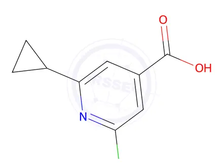 Chemical structure of 2-Chloro-6-cyclopropylisonicotinic acid