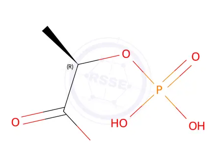 Chemical structure of (R)-2-(Phosphonooxy)propanoic acid