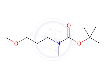 Chemical structure of Carbamic acid, N-(3-methoxypropyl)-N-methyl-, 1,1-dimethylethyl ester