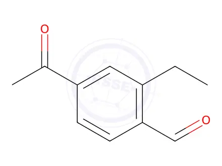 Chemical structure of 4-acetyl-2-ethylbenzaldehyde